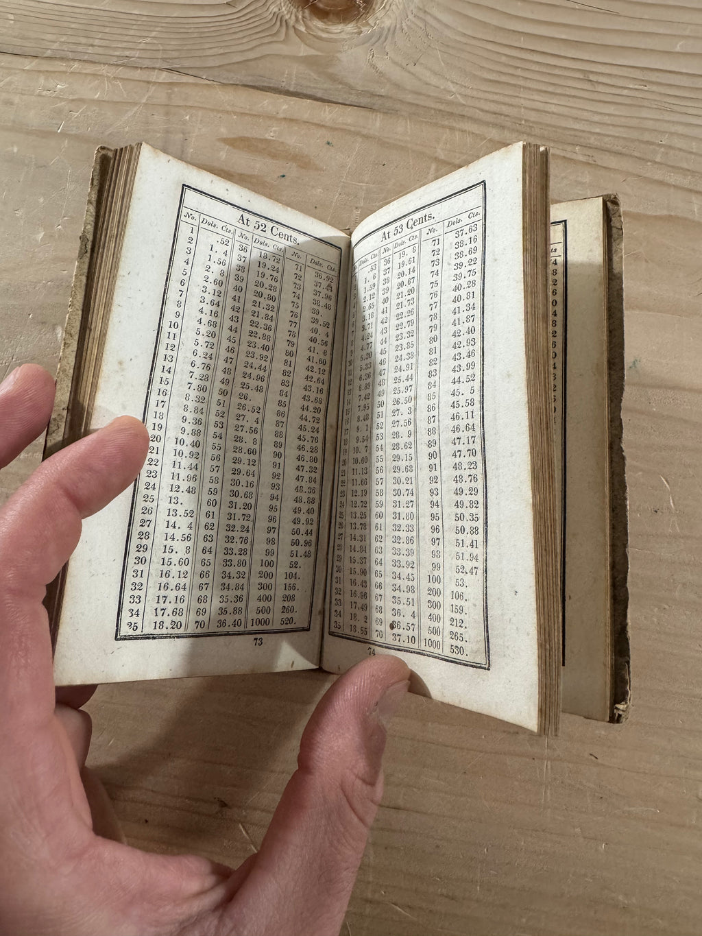 Ready Reckoner printed 1843