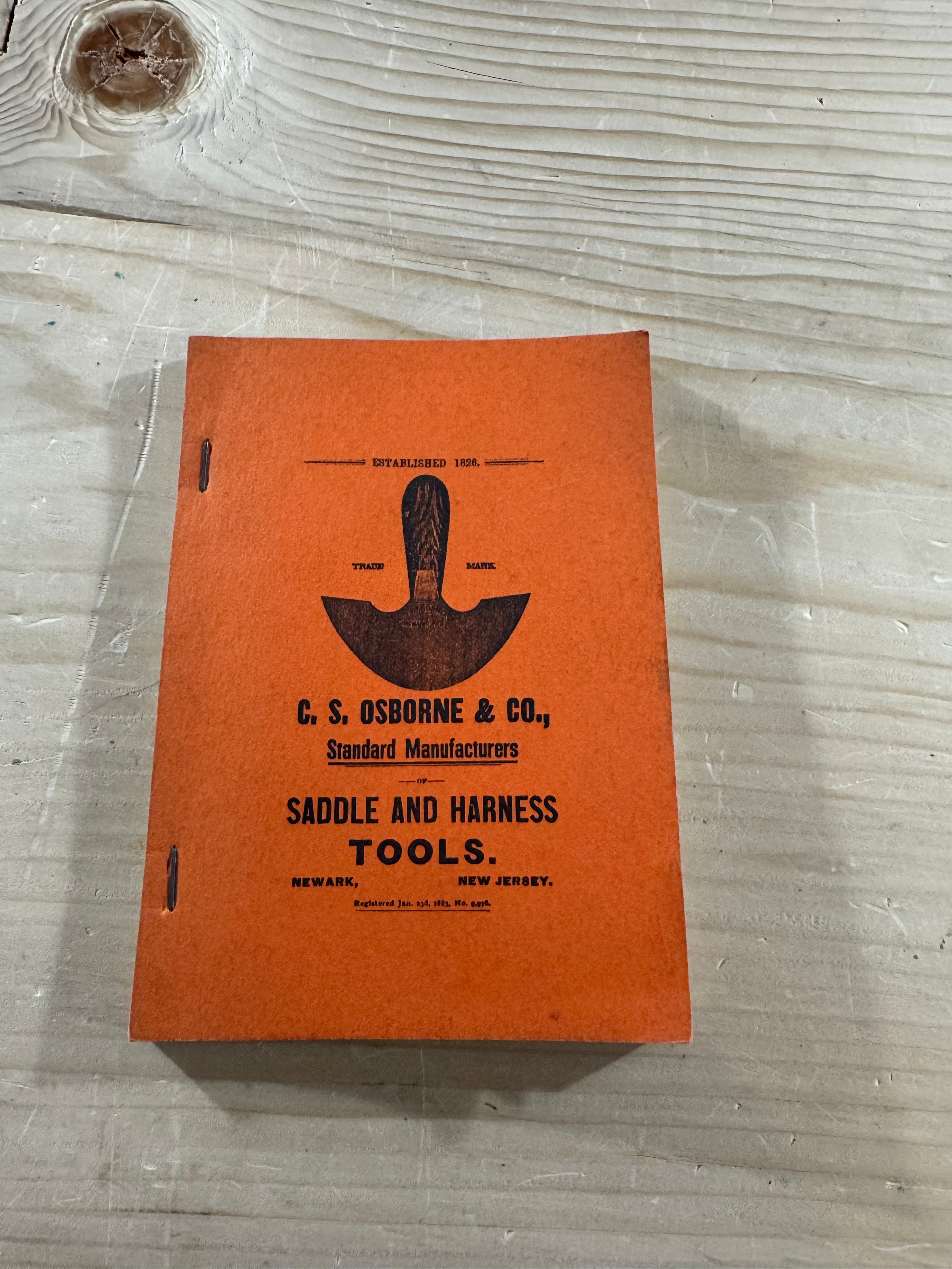 C.S. Osbourne & Co saddle and harness tools catalog (reprint)