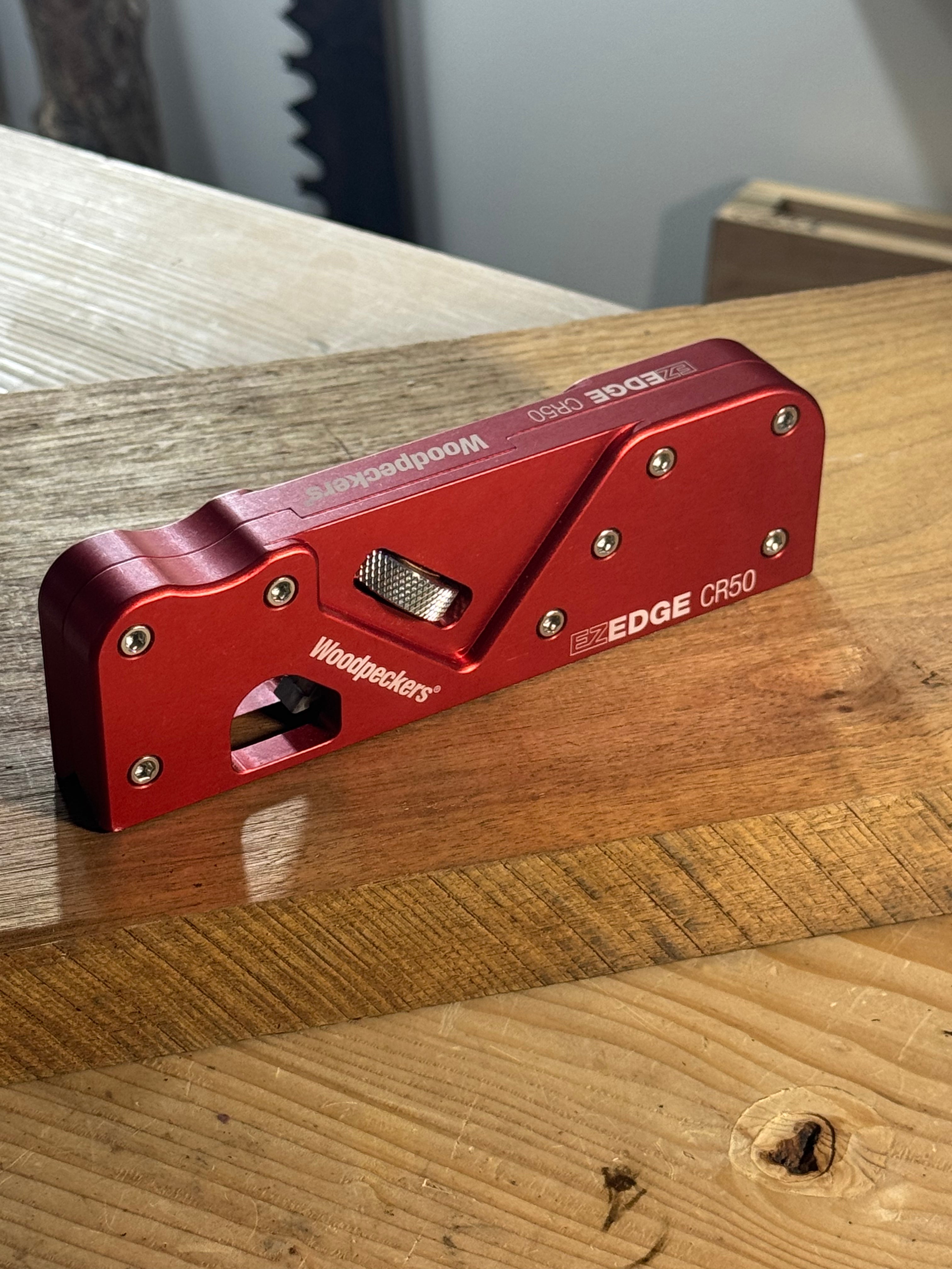 Woodpeckers EZ EDGE CR50 Corner Plane 45 degree Chamfer + RACK-IT plus one extra cutter